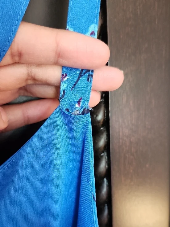 Loft Blue Floral Spaghetti Strap Sundress - Picture 11 of 12